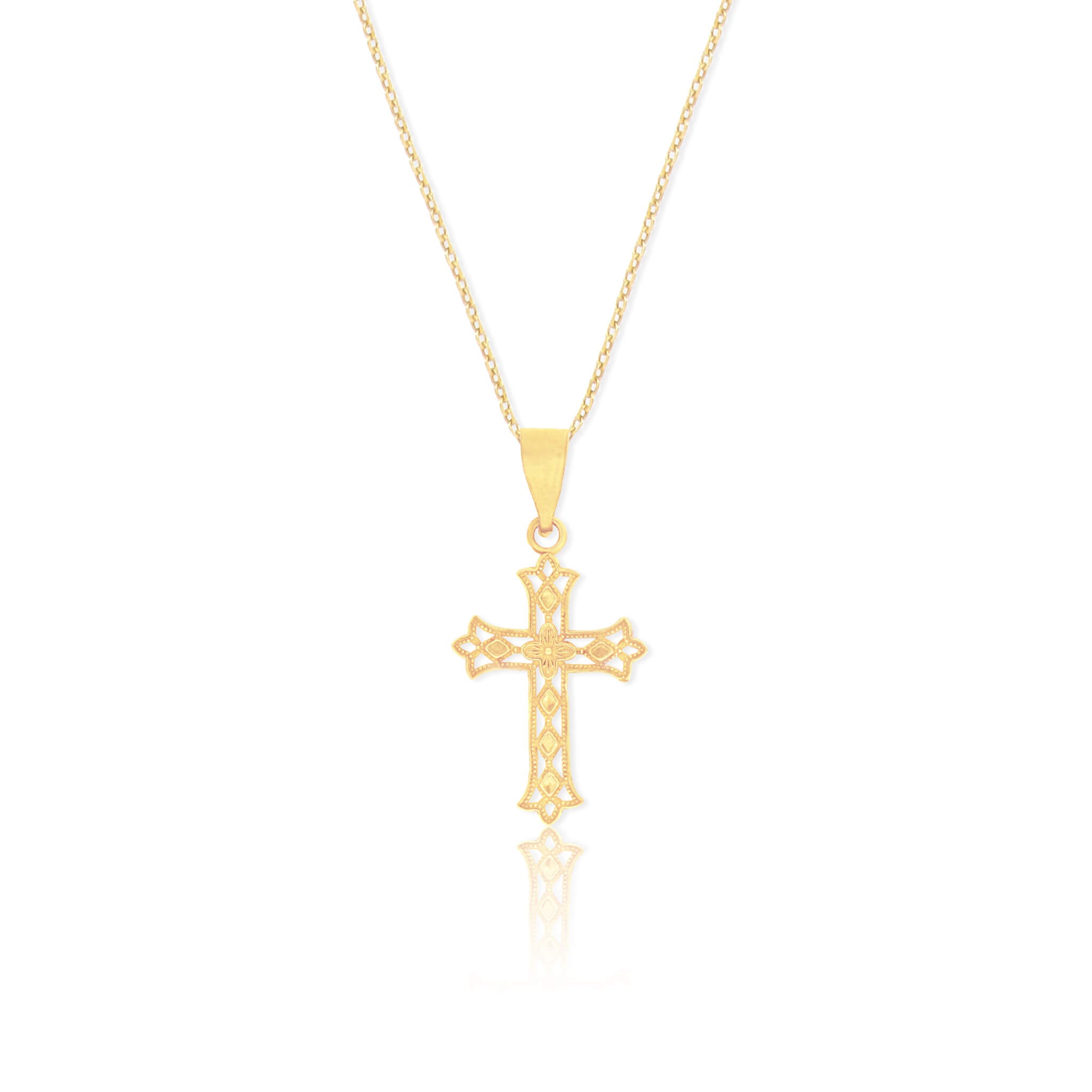 Traditional Cross Pendant Necklace - DressbarnNecklaces