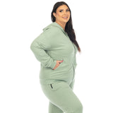 Two Piece Fleece Sweatsuit Set - Plus - DressbarnOutfit Sets