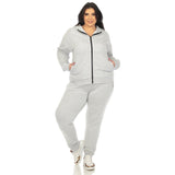 Two Piece Fleece Sweatsuit Set - Plus - DressbarnOutfit Sets
