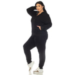 Two Piece Fleece Sweatsuit Set - Plus - DressbarnOutfit Sets