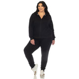 Two Piece Fleece Sweatsuit Set - Plus - DressbarnOutfit Sets