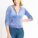 Velour Luxe Zip - Up Top - DressbarnCoats & Jackets