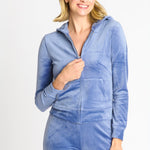 Velour Luxe Zip - Up Top - DressbarnCoats & Jackets