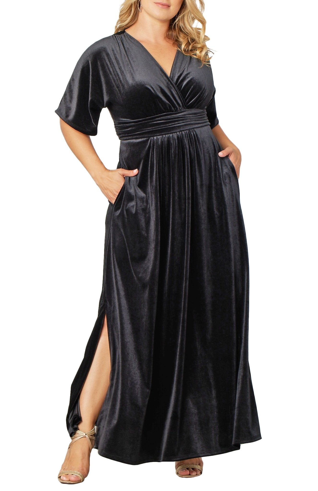 Verona Velvet Evening Gown - Plus - DressbarnDresses