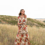 Veronica Floral Maxi Peasant Dress - DressbarnClothing