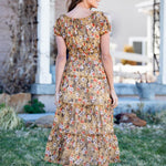 Vienna Buttercup Maxi Peasant Dress - DressbarnClothing