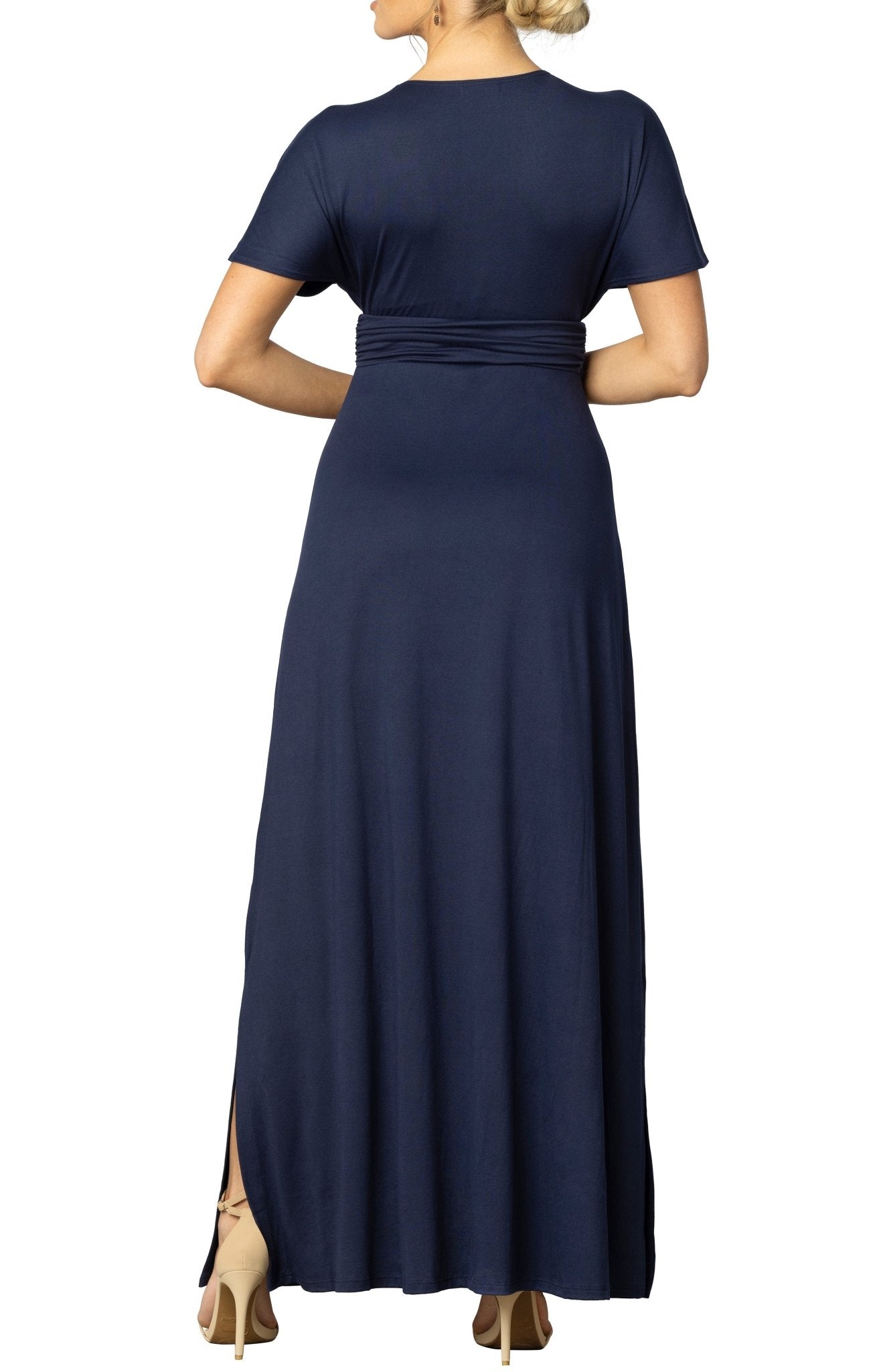 dress barn maxi dresses Women's Scoop Neck Tiered Maxi Dress Light Blue / S
