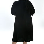 Vikki Vi Classic Black 3/4 Sleeve A - Line Dress - DressbarnDresses