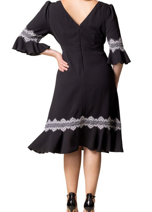dressbarn black lace dress Dress Lace Black Pink Sleeveless Dressbarn Womens Size 12 M / L Stretch