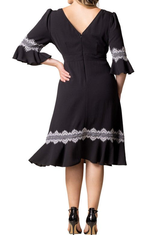 Villa Lace Trim Cocktail Dress - Plus - DressbarnKnee Length & Midi Dresses