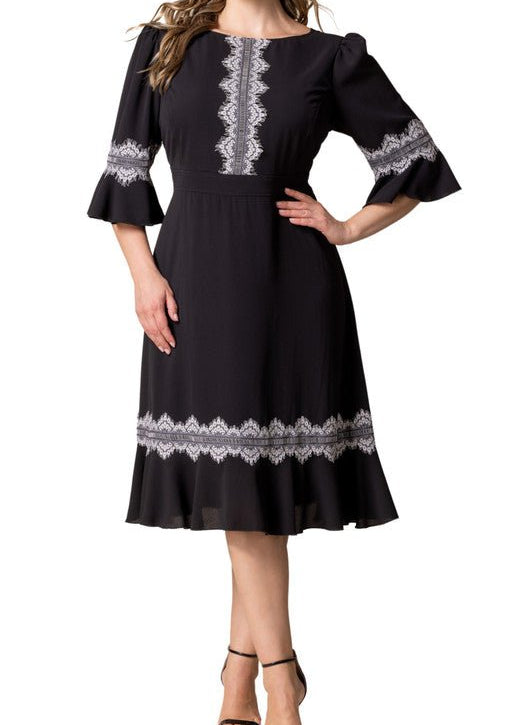 lace dress trim Why Lace-Trim Dresses Are the Go-To for Models and Pop Girls Off-Duty Our most Corded Lace Trim : Wedding
