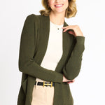 Waffle Stitch Cardigan Sweater with Pocket, Fatigue Heather - DressbarnCardigans & Completers