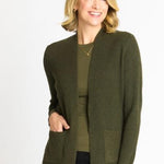 Waffle Stitch Cardigan Sweater with Pocket, Fatigue Heather - DressbarnCardigans & Completers