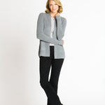 Waffle Stitch Cardigan Sweater with Pocket, Medium Grey Heather - DressbarnCardigans & Completers