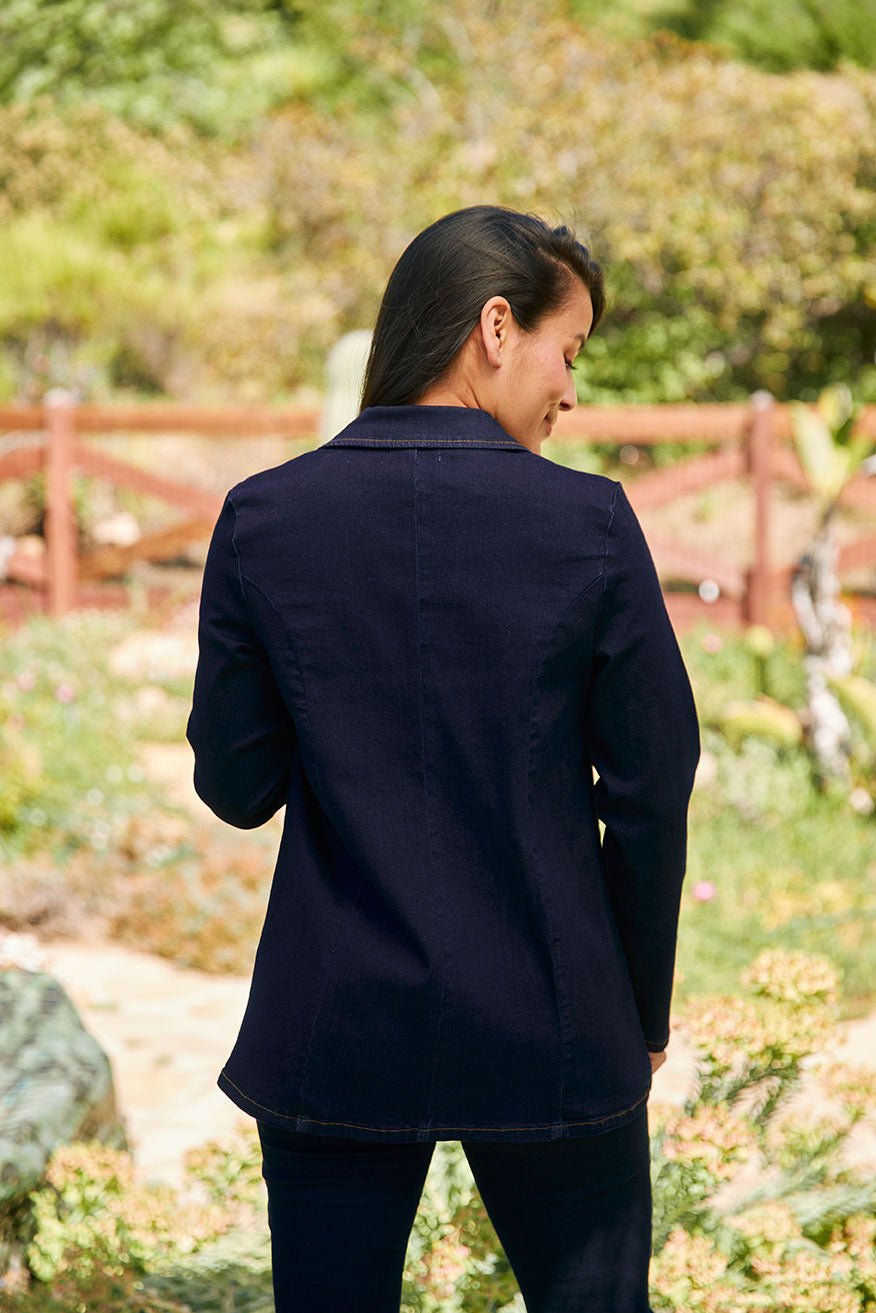 denim blazer dress Jenessa Jean Dress