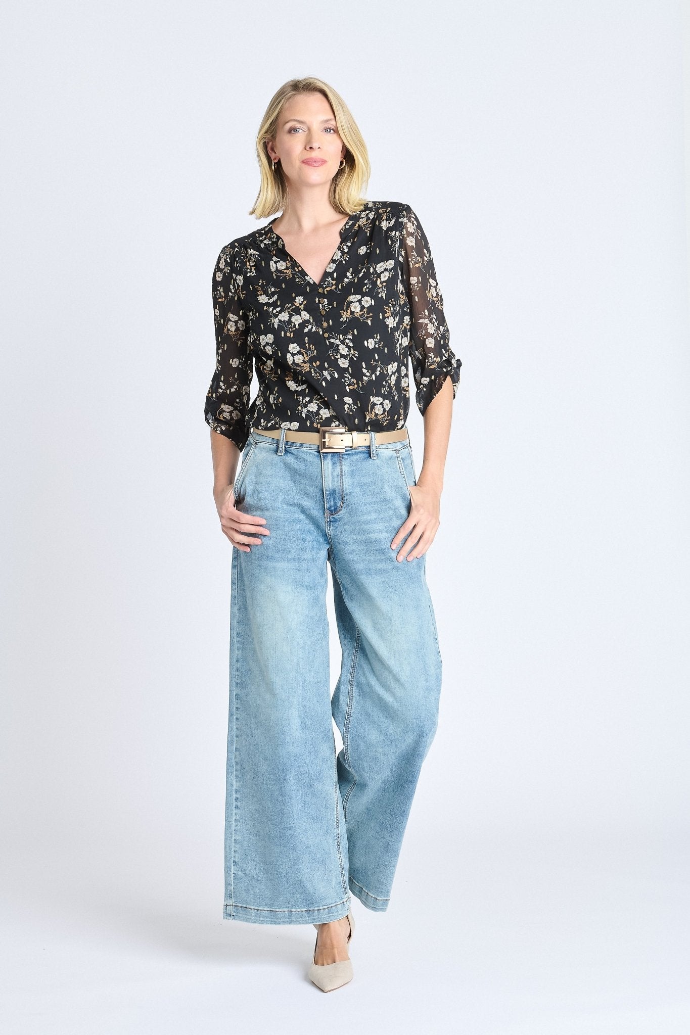 Westport Gemma Wide Leg Trouser - DressbarnDenim