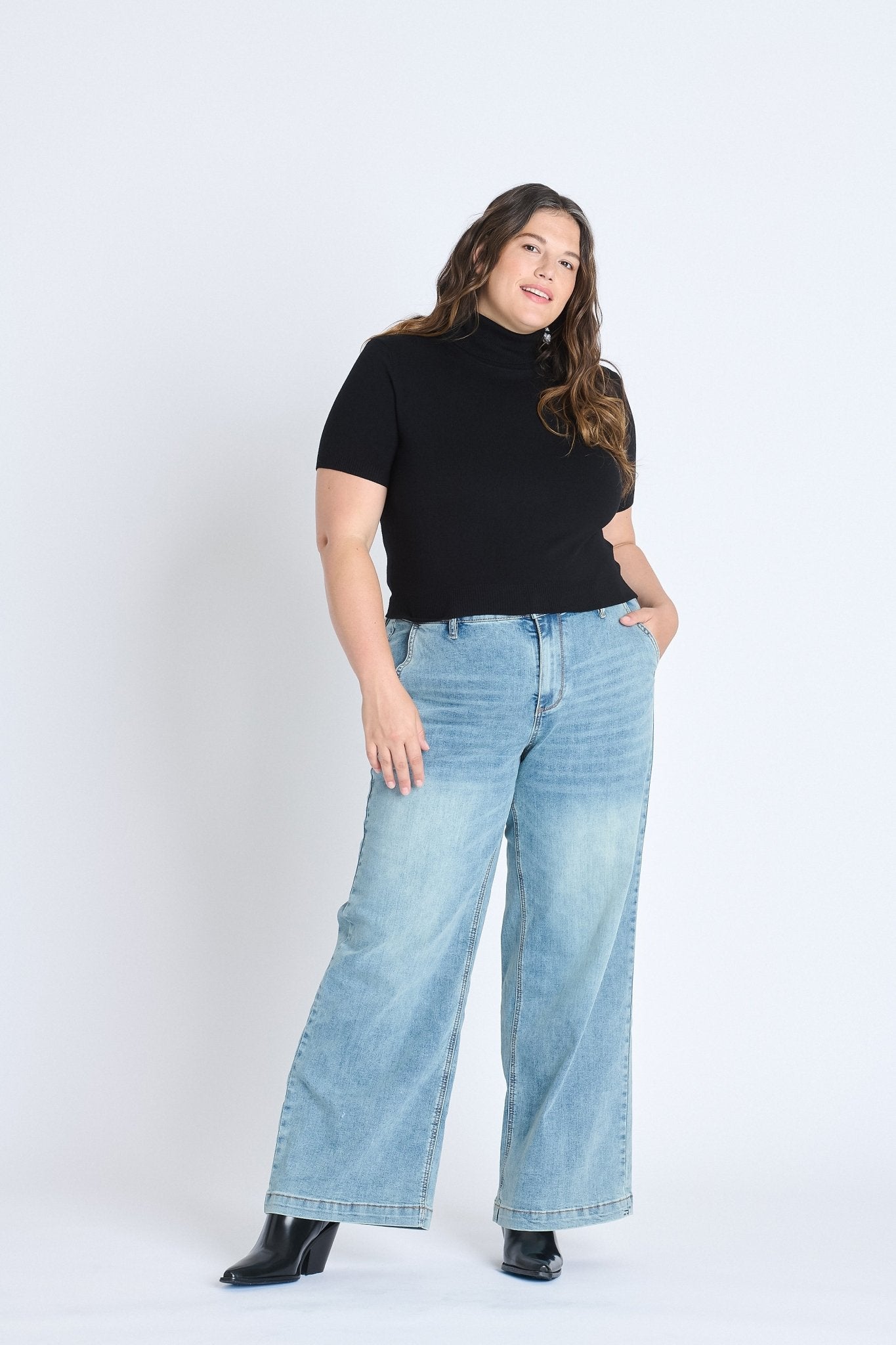 Westport Gemma Wide Leg Trouser - Plus - DressbarnDenim