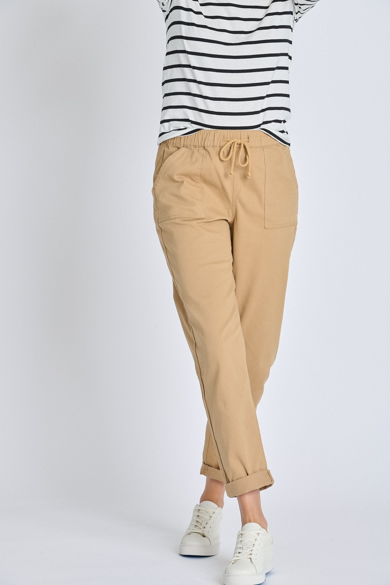 Westport Khaki Weekender Twill Jogger - DressbarnPants