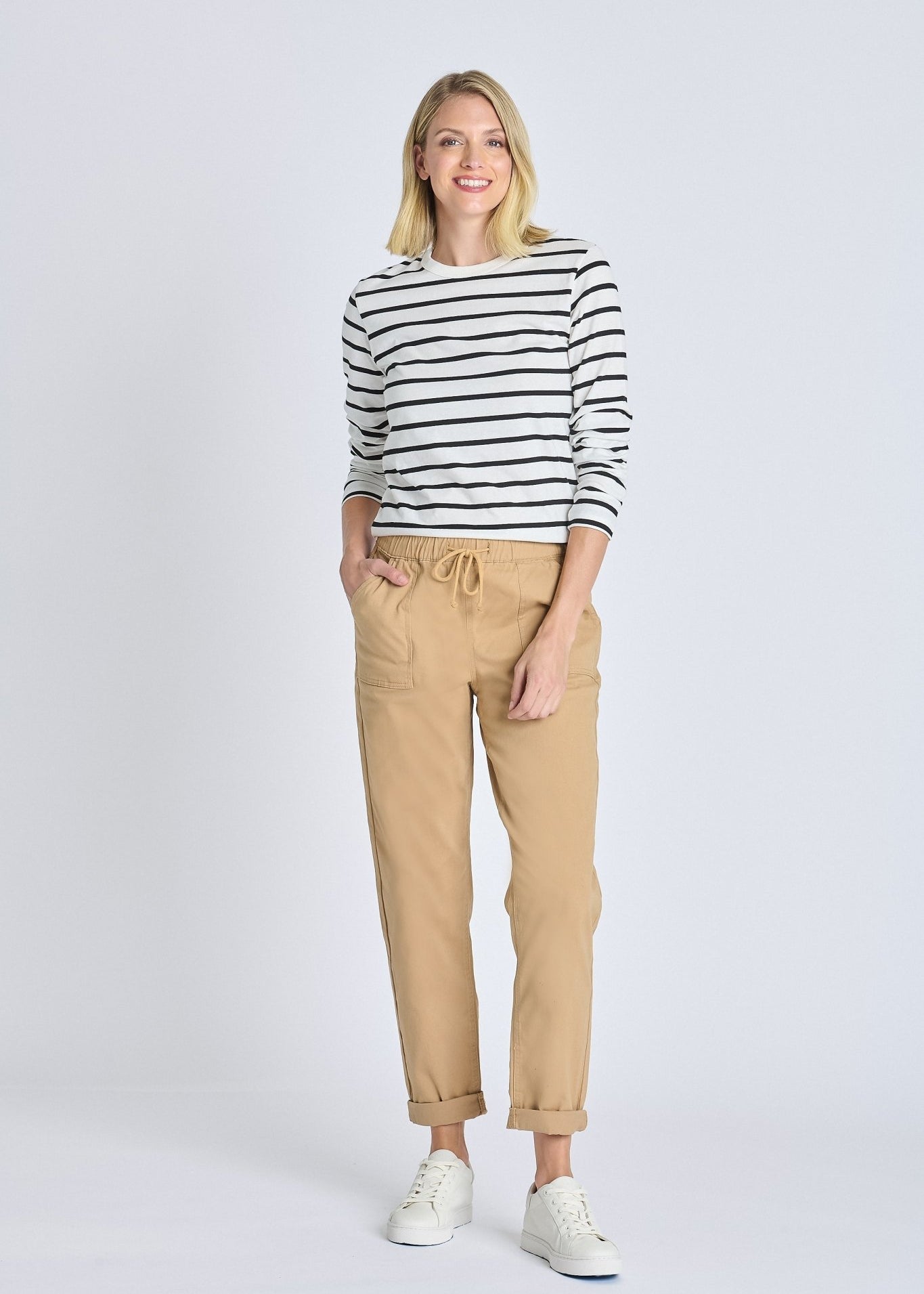 Westport Khaki Weekender Twill Jogger - DressbarnPants