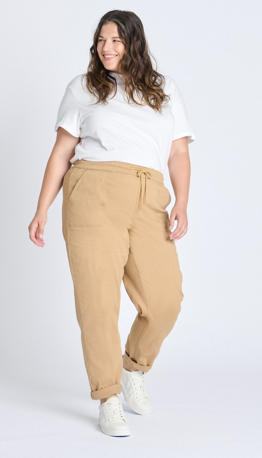 Westport Khaki Weekender Twill Jogger - Plus - DressbarnDenim