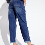 Westport Knit Denim Weekender Pant with Pockets and Drawstring Waist - DressbarnPants