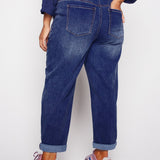 Westport Knit Denim Weekender Pant with Pockets and Drawstring Waist - Plus - DressbarnPants