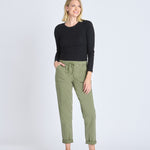 Westport Olive Weekender Twill Jogger - DressbarnPants