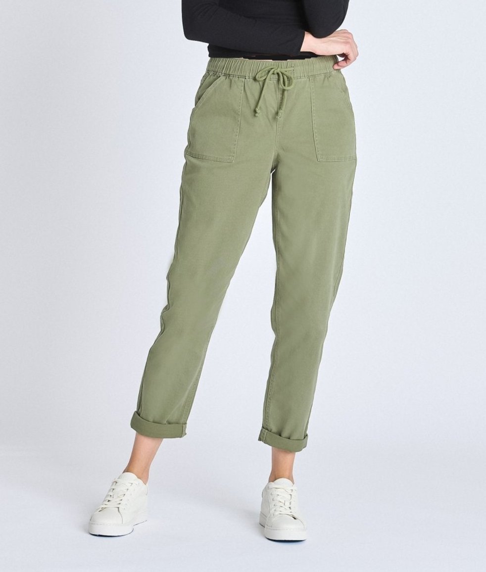 Westport Olive Weekender Twill Jogger - DressbarnPants