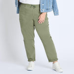 Westport Olive Weekender Twill Jogger - Plus - DressbarnDenim