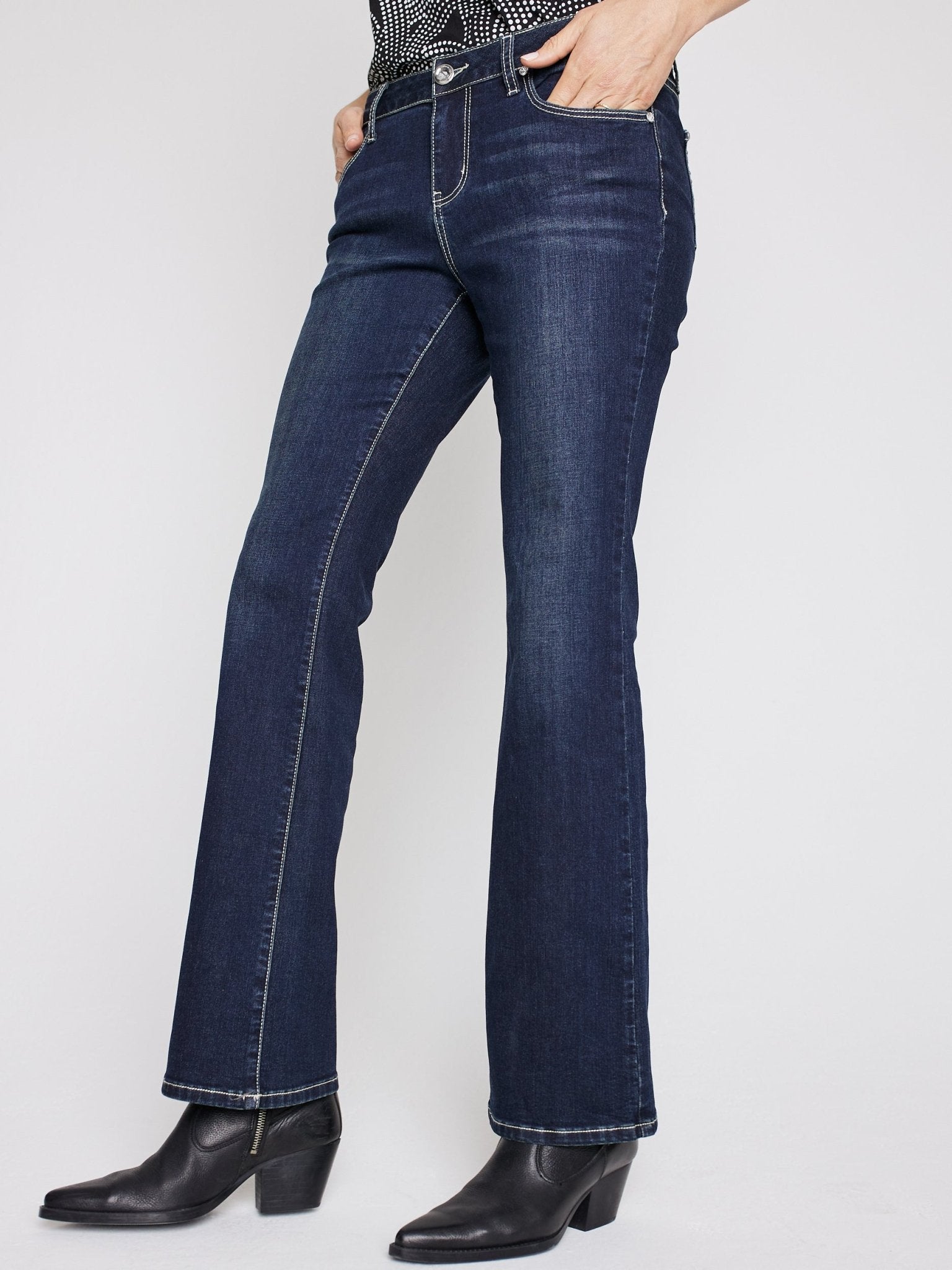 Westport Signature Bootcut Jeans with Bling Back Pocket - DressbarnClothing
