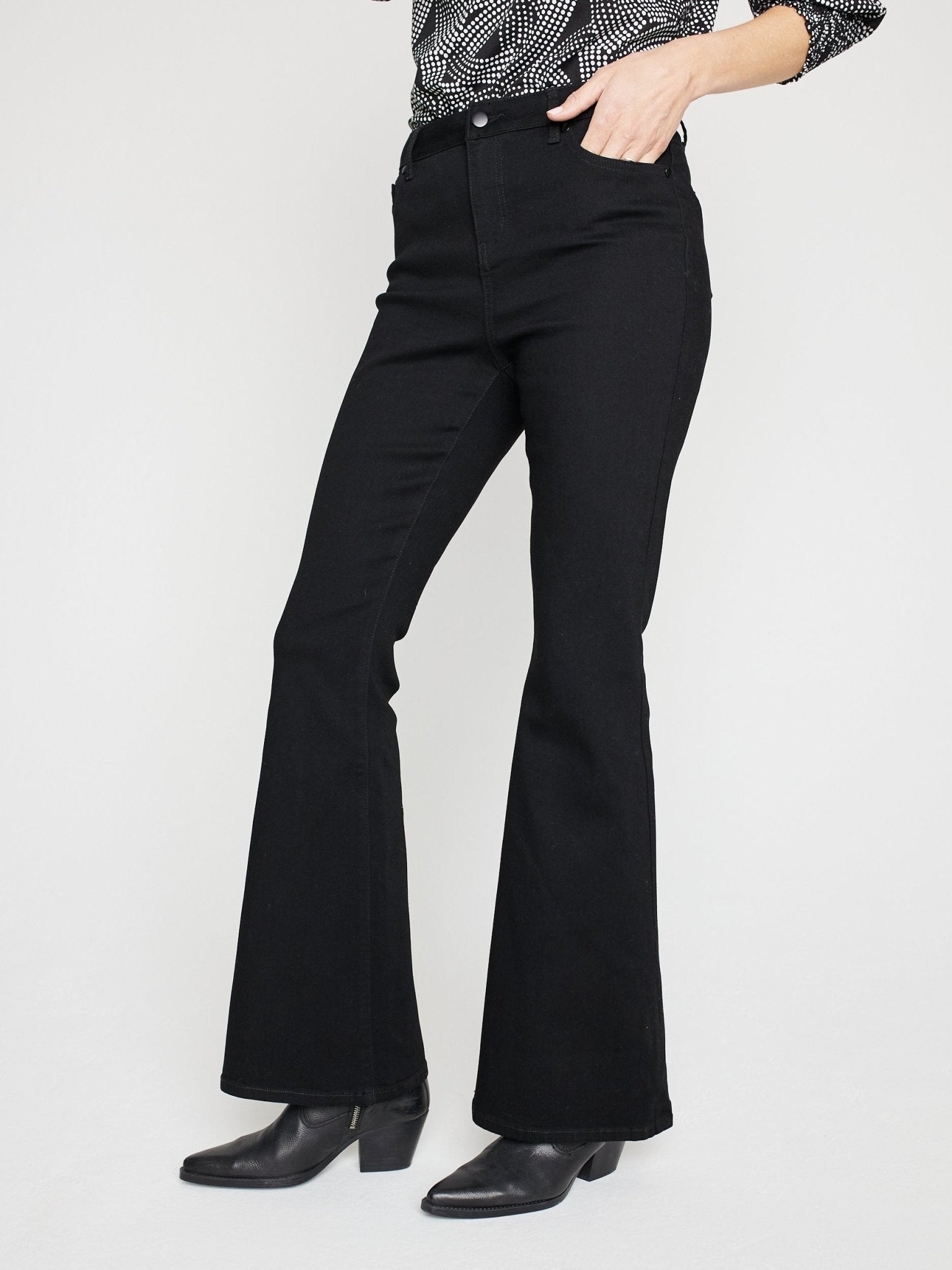 Westport Signature High Rise Modern Flare Leg Jeans - DressbarnDenim