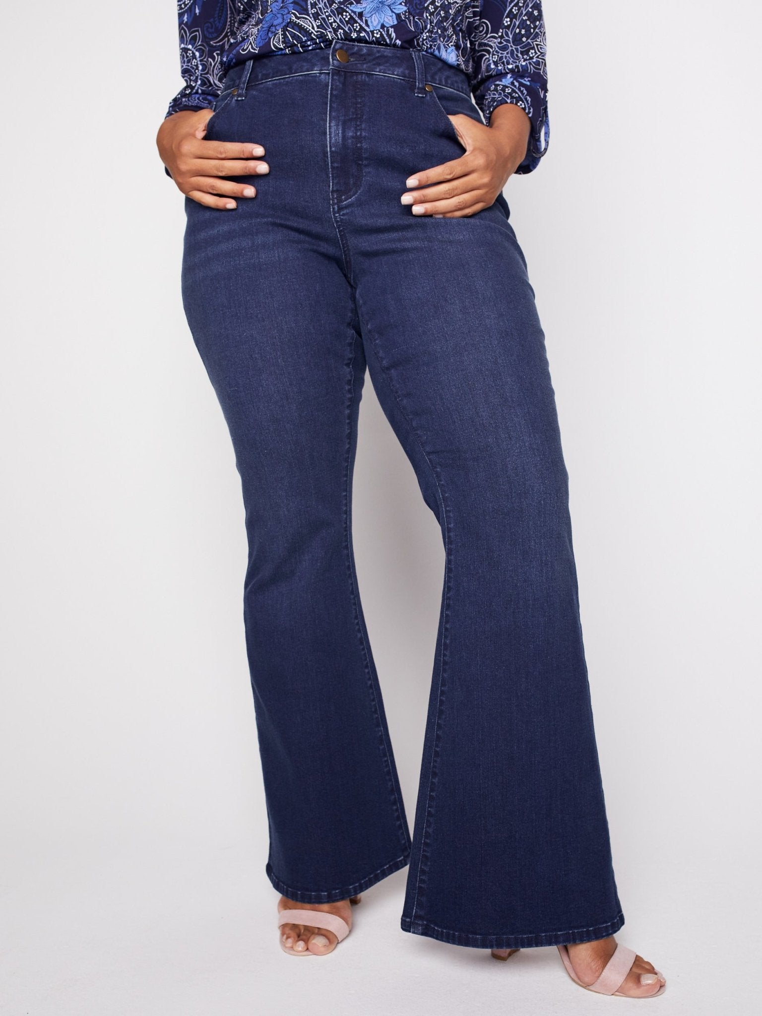 Westport Signature High Rise Modern Flare Leg Jeans - Plus - DressbarnClothing