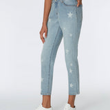 Westport Signature Skinny Jeans with Star Print - DressbarnClothing