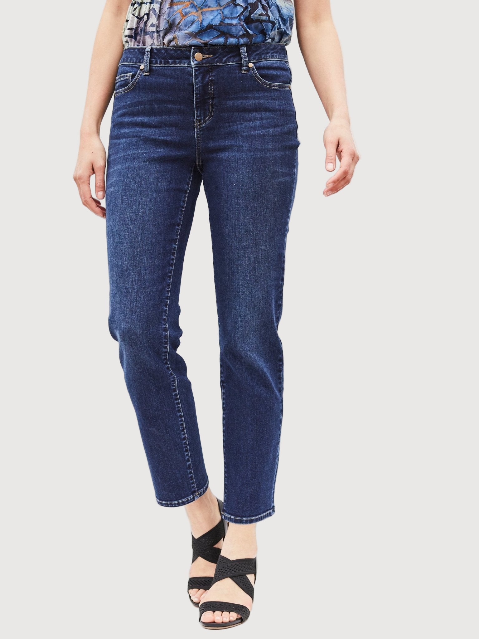Westport Signature Straight Leg Denim Jeans - DressbarnClothing