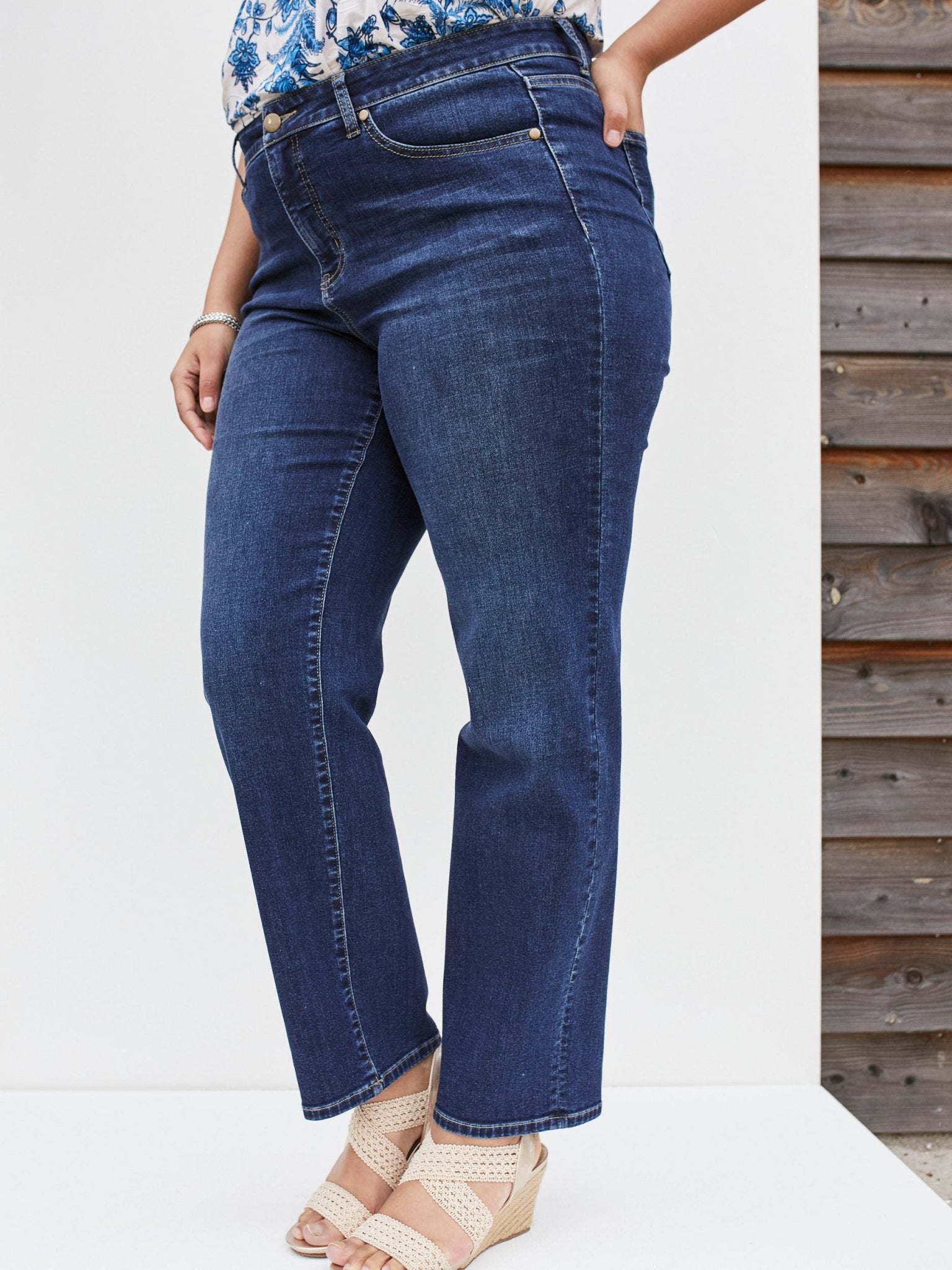 Westport Signature Straight Leg Denim Jeans - Plus - DressbarnClothing
