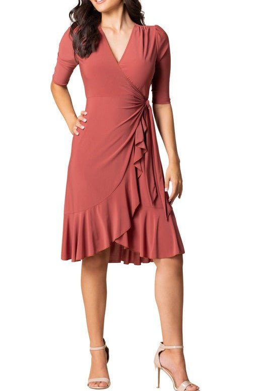 Whimsy Wrap Dress - DressbarnKnee Length & Midi Dresses