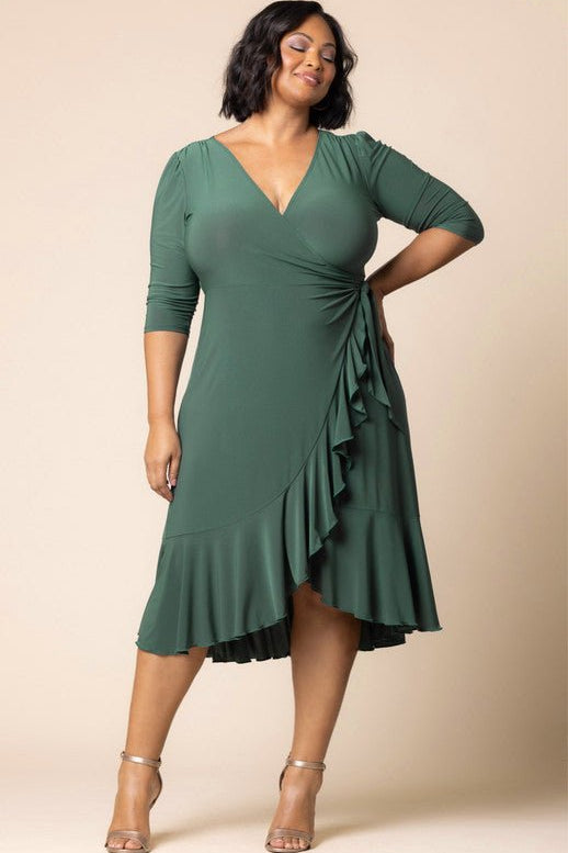 Whimsy Wrap Dress - Plus - Dressbarn