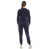 White Mark Women's 2-Piece Velour with Faux Leather Stripe - DressbarnOutfit Sets