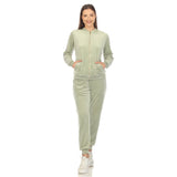 White Mark Women's 2-Piece Velour with Faux Leather Stripe - DressbarnOutfit Sets