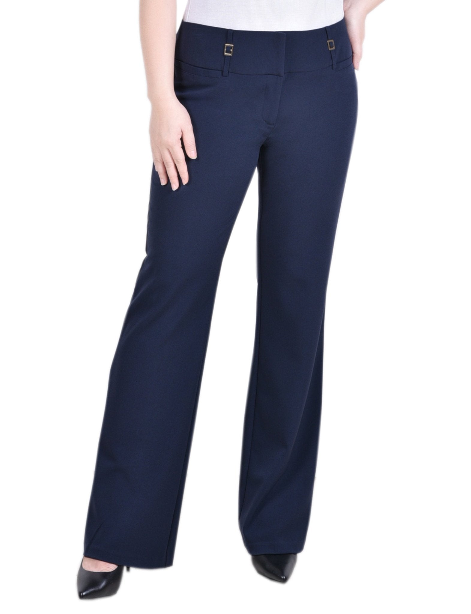 Wide Waist Stretch Pants - Petite - DressbarnPants