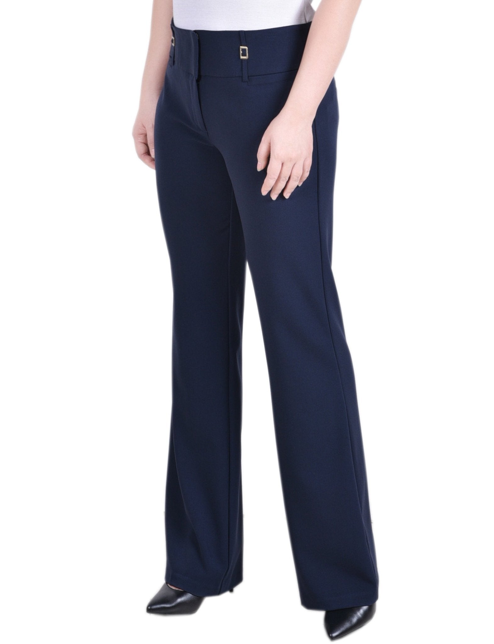 Wide Waist Stretch Pants - Petite - DressbarnPants