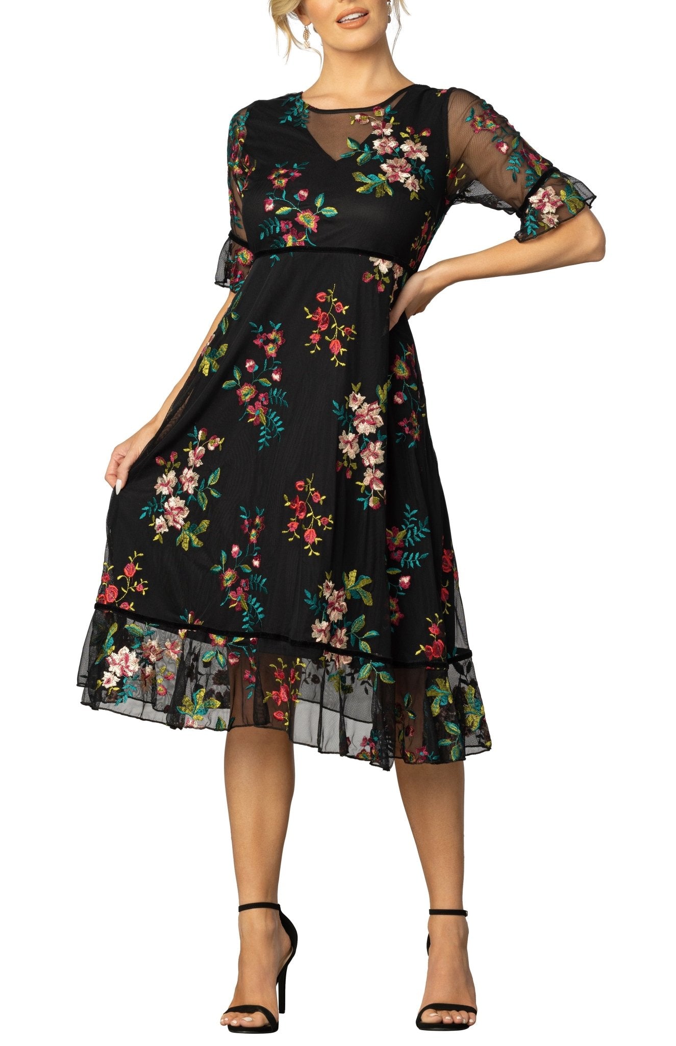 Wildflower Embroidered Dress – Dressbarn