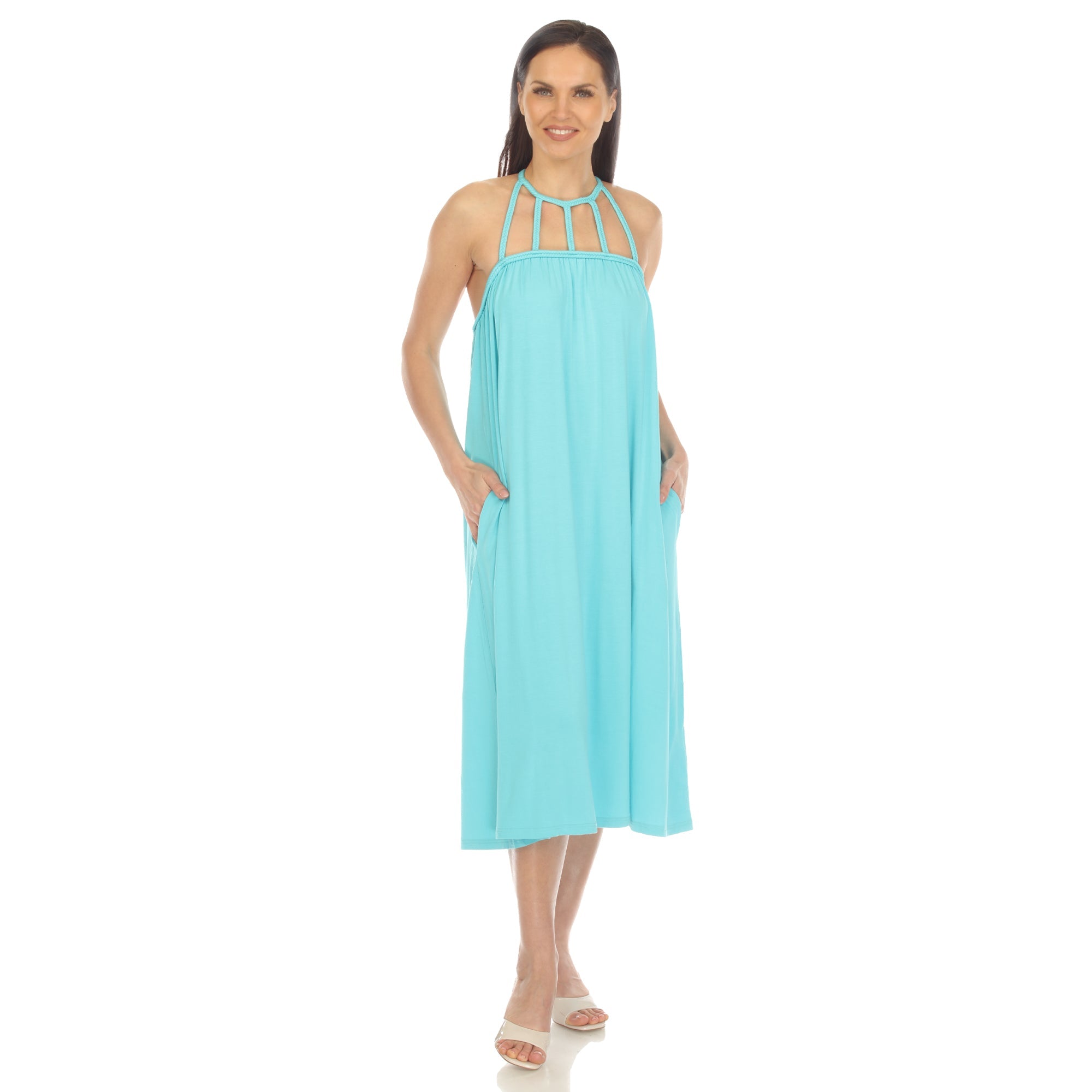 maxi dress with braided straps Black Braided Strap Maxi Dress Cotton
