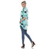 Women's Classic Plaid Tunic Shirt - DressbarnShirts & Blouses