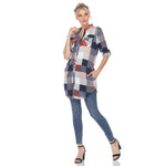 Women's Classic Plaid Tunic Shirt - DressbarnShirts & Blouses