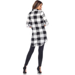 Women's Classic Plaid Tunic Shirt - DressbarnShirts & Blouses