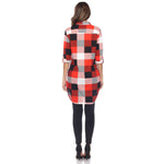 Women's Classic Plaid Tunic Shirt - DressbarnShirts & Blouses