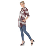 Women's Classic Plaid Tunic Shirt - DressbarnShirts & Blouses