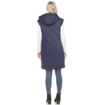 Women's Diamond Quilted Hooded Puffer Vest - DressbarnVests