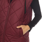 Women's Diamond Quilted Hooded Puffer Vest - DressbarnVests